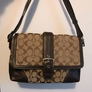 Coach signature handbag